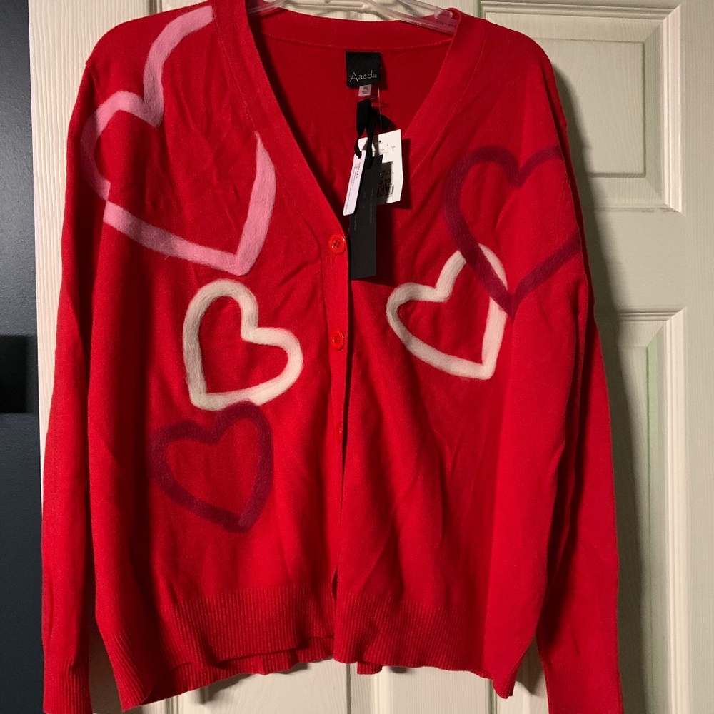 NWT Aaeda Novelty Cardi Size XL